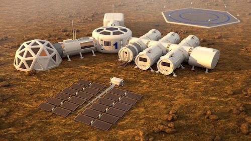 Mars - habitable pods