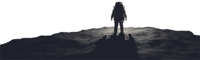 astronaut looking into space